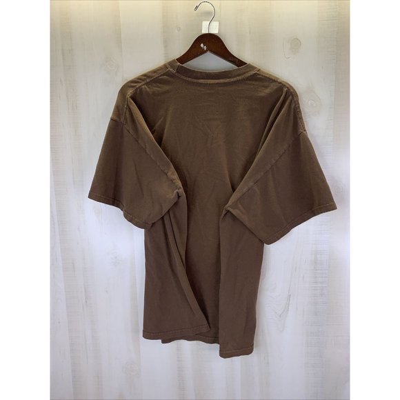 Y2K Brown “Serenity” Distressed Graphic T Shirt Mens Womens XL-11202 - Picture 9 of 9